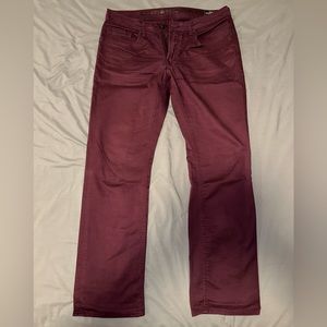 Burgundy / Maroon Buffalo Men’s Long Pants 34x32